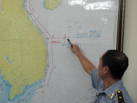 Ông Hà Lê chỉ vị trí mới của giàn khoan Hải Dương 981 vẫn nằm sâu trong vùng biển của Việt Nam