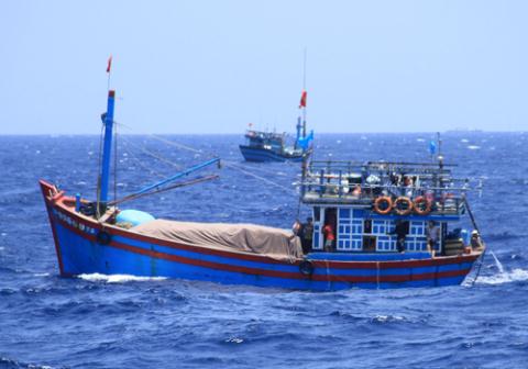 Tàu cá của ngư dân Việt Nam trên Biển Đông.