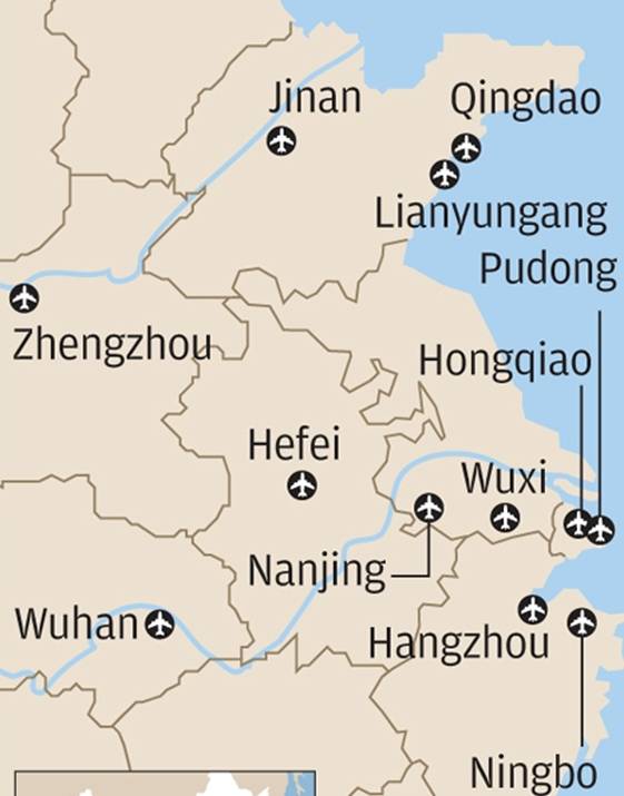 12 sân bay bị ảnh hưởng bởi đợt tập trận quy mô lớn trong 3 tuần tới của quân đội Trung Quốc