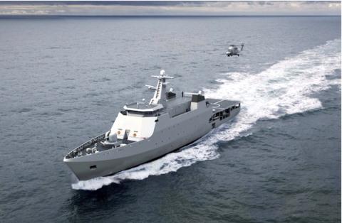 Tàu huấn luyện được dựa trên nguyên mẫu OPV 2400 của Hà Lan.