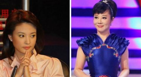 Lưu Phương Phi (trái) và Diệp Nghênh Xuân, hai trong số những người đẹp CCTV từng qua tay Chu Vĩnh Khang.

