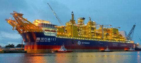 FPSO cỡ lớn Hải Dương 117 hiện hoạt động tại mỏ dầu Bột Hải.