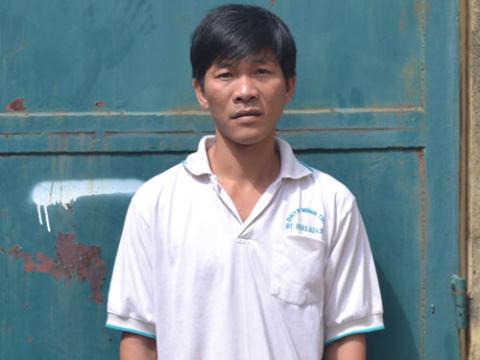 Nguyễn Kim Hoàng, kẻ dùng dây xích sắt cột cổ con và đánh đập dã man - Ảnh: Lê Huy