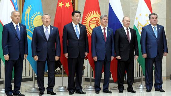 Các nhà lãnh đạo SCO tại Bishkek tháng 9/2013