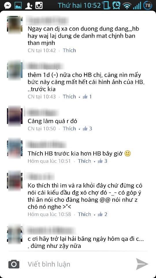 Nhiều người hâm mộ lên án Hải Băng