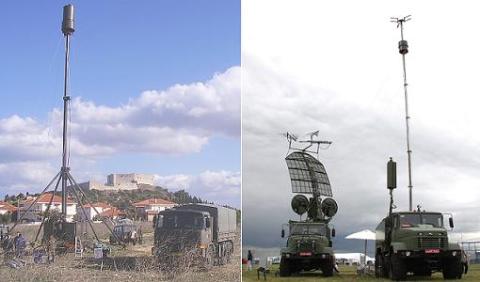 Radar thụ động “Vera” của Cộng hòa Czech (trái) và radar thụ động “Kolchuga” của Ukraine