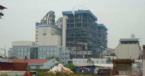 Nhà máy nhiệt điện Hải Phòng, công trình do nhà thầu Trung Quốc thi công.