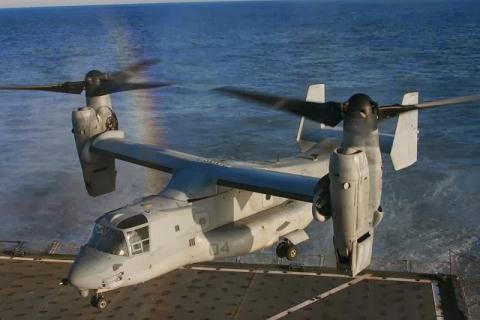 Máy bay vận tải MV-22 Osprey Mỹ triển khai ở Nhật Bản