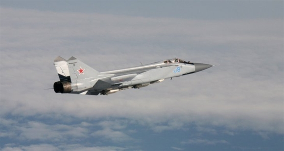 Máy bay chiến đấu Mikoyan MiG-31 của Nga trong đợt diễn tập. Ảnh của Quân đội Na Uy.