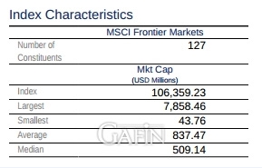 Vốn hóa của MSCI FM Index tại ngày 31/10