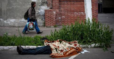 Hình ảnh đáng thương ở miền Đông Ukraine