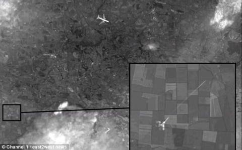 Ảnh vệ tinh do Nga cung cấp về chiến đấu cơ MiG-29 bắn hạ chiếc Boeing 777