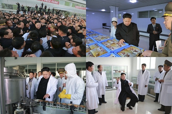 Nhà lãnh đạo Triều tiên Kim Jung-un đi kiểm tra Nhà máy 20-2 của Quân đội Nhân dân Triều tiên và đưa ra những chỉ thị tại chỗ.