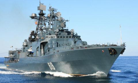 Tàu khu trục đối ngầm Severomorsk của Nga xuất hiện ở gần các căn cứ của NATO hôm 20-11