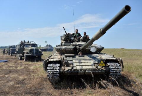 Xe tăng và các thiết bị cơ giới quân sự của phe ly khai