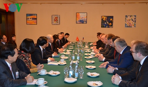 Tổng Bí thư Nguyễn Phú Trọng đã có buổi tiếp Đoàn đại biểu Đảng Cộng sản Liên bang Nga (KPRF).