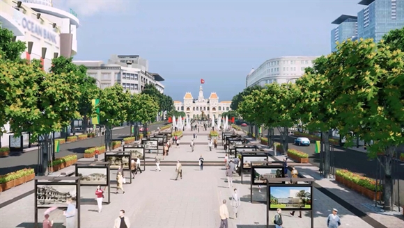 Đường Nguyễn Huệ sẽ thành phố đi bộ