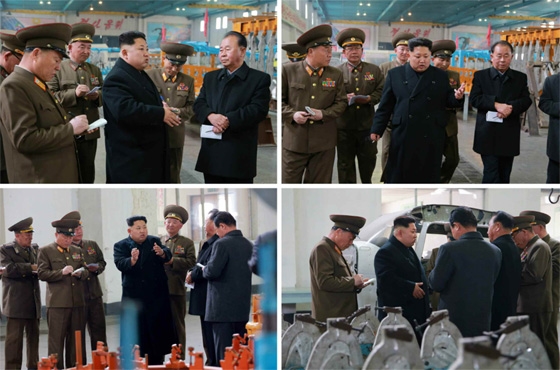 KCNA cho biết, ông Kim đã tỏ ra vui mừng, khi công nhân trong nước \ KCNA cho biết, ông Kim đã tỏ ra vui mừng, khi công nhân trong nước \