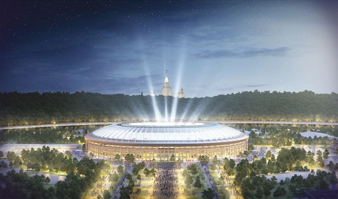 Sân Luzhniki (Moscow) - 81.000 chỗ ngồi Sân Luzhniki (Moscow) - 81.000 chỗ ngồi