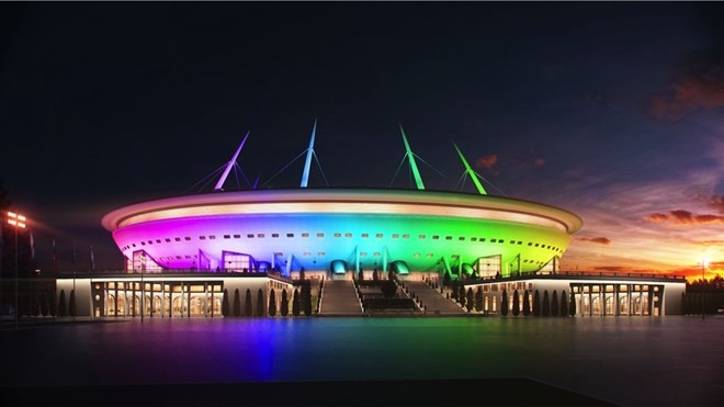 Sân Zenit Arena (St. Petersburg) - 69.501 chỗ ngồi Sân Zenit Arena (St. Petersburg) - 69.501 chỗ ngồi