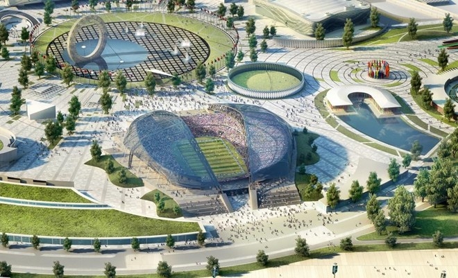 Sân Olympic (Sochi) - 47.659 chỗ ngồi Sân Olympic (Sochi) - 47.659 chỗ ngồi