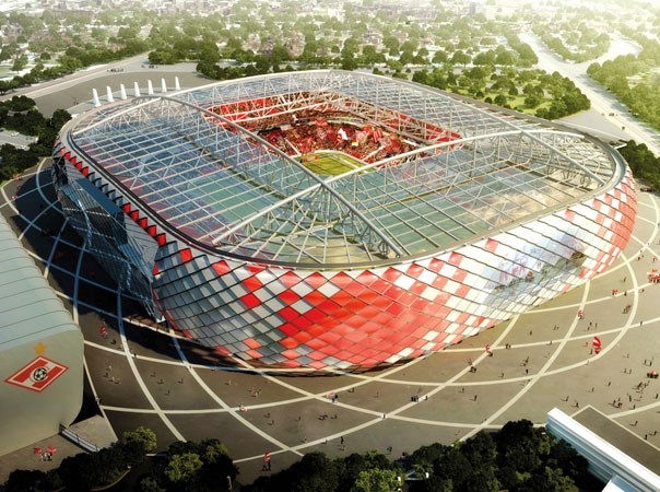 Sân Spartak (Moscow) - 44.000 chỗ ngồi Sân Spartak (Moscow) - 44.000 chỗ ngồi