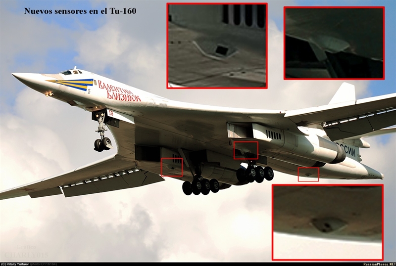 Nói về sự khác biệt giữa Tu-160M2 với phiên bản gốc Tu-160, cố vấn phó giám đốc Công ty công nghệ radio-điện tử (RETC), ông Vladimir Mikheev cho biết phiên bản mới sẽ có tính năng tàng hình nhờ được trang bị thiết bị điện tử cực tối tân. Nói về sự khác biệt giữa Tu-160M2 với phiên bản gốc Tu-160, cố vấn phó giám đốc Công ty công nghệ radio-điện tử (RETC), ông Vladimir Mikheev cho biết phiên bản mới sẽ có tính năng tàng hình nhờ được trang bị thiết bị điện tử cực tối tân.
