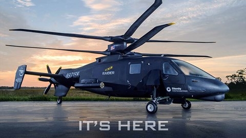 S-97 Raider được thiết kế dựa trên mẫu trực thăng Sikorsky X2 sử dụng rotor đồng trục với 4 cánh quạt cho mỗi rotor. Đây là mẫu máy bay đa năng có thể thực hiện nhiều nhiệm vụ như trinh sát, hỗ trợ đổ bộ đường không hay đóng vai trò như một trực thăng tiến công hạng nhẹ. S-97 Raider được thiết kế dựa trên mẫu trực thăng Sikorsky X2 sử dụng rotor đồng trục với 4 cánh quạt cho mỗi rotor. Đây là mẫu máy bay đa năng có thể thực hiện nhiều nhiệm vụ như trinh sát, hỗ trợ đổ bộ đường không hay đóng vai trò như một trực thăng tiến công hạng nhẹ.