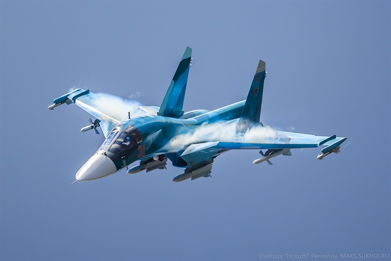 Theo Interfax, máy bay ném bom đa năng Su-34 tiếp tục được cải tiến cho phép chúng trang bị các loại vũ khí hàng không mới và hiện đại nhất của Nga. Quá trình hiện đại hóa được chia làm các giai đoạn khác nhau. Theo Interfax, máy bay ném bom đa năng Su-34 tiếp tục được cải tiến cho phép chúng trang bị các loại vũ khí hàng không mới và hiện đại nhất của Nga. Quá trình hiện đại hóa được chia làm các giai đoạn khác nhau.