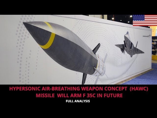 Theo Lockheed Martin, hiện nay nhà thầu này đang phát triển tên lửa siêu thanh thở bằng không khí (HAWC) dành cho phiên bản F-35C của Hải quân Mỹ. Nhà sản xuất đã đưa ra hình ảnh của máy bay F-35 mang tên lửa này ở hai bên cánh tại một triển lãm thường niên ở Mỹ. Theo Lockheed Martin, hiện nay nhà thầu này đang phát triển tên lửa siêu thanh thở bằng không khí (HAWC) dành cho phiên bản F-35C của Hải quân Mỹ. Nhà sản xuất đã đưa ra hình ảnh của máy bay F-35 mang tên lửa này ở hai bên cánh tại một triển lãm thường niên ở Mỹ.
