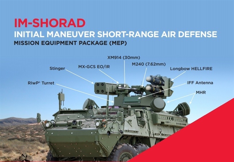 Điểm nhấn của IM-SHORAD là bệ phóng Avenger (do hãng Boeing phát triển). Bệ phóng này được thiết kế đặc biệt để vừa mang tên lửa chống tăng AGM-114 Longbow Hellfire và tên lửa đối không AIM-9X Sidewinder. Với cơ số vũ khí này, Mỹ kỳ vọng IM-SHORAD có thể diệt gọn từ mục tiêu kiên cố trên mặt đất lẫn mục tiêu trên không. Điểm nhấn của IM-SHORAD là bệ phóng Avenger (do hãng Boeing phát triển). Bệ phóng này được thiết kế đặc biệt để vừa mang tên lửa chống tăng AGM-114 Longbow Hellfire và tên lửa đối không AIM-9X Sidewinder. Với cơ số vũ khí này, Mỹ kỳ vọng IM-SHORAD có thể diệt gọn từ mục tiêu kiên cố trên mặt đất lẫn mục tiêu trên không.