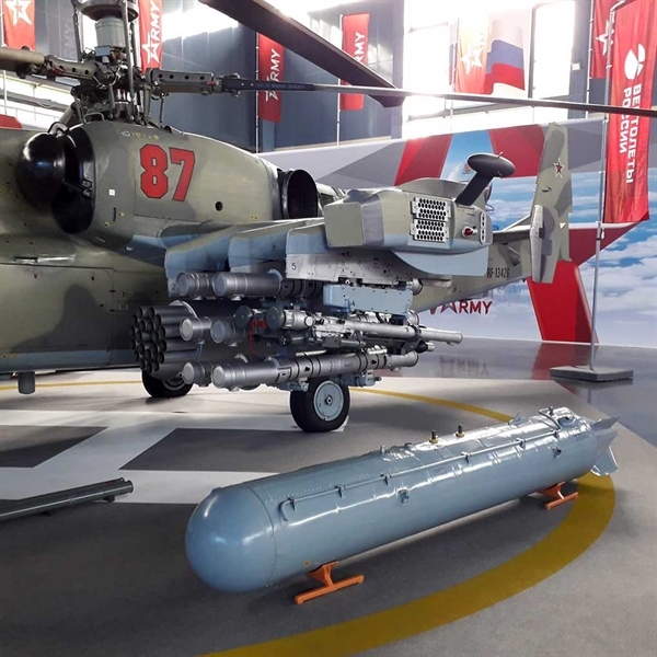 Tên lửa chống tăng của Ka-52 xuyên giáp nhỉnh hơn so với tên lửa \ Tên lửa chống tăng của Ka-52 xuyên giáp nhỉnh hơn so với tên lửa \