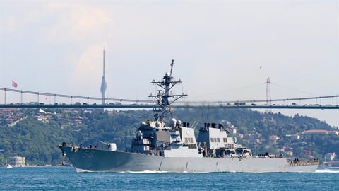 Thổ Nhĩ Kỳ: Tàu Hải quân Mỹ tiến vào biển Đen