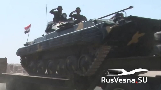 Trang RusVesna.SU cho biết, Sư đoàn Thiết giáp số 4 Vệ binh Cộng hòa Syria (chỉ huy bởi Tướng Maher al-Assad - em trai của Tổng thống Syria Bashar al-Assad) đã được triển khai tại Căn cứ Không quân Minaq lân cận mặt trận nói trên. Trang RusVesna.SU cho biết, Sư đoàn Thiết giáp số 4 Vệ binh Cộng hòa Syria (chỉ huy bởi Tướng Maher al-Assad - em trai của Tổng thống Syria Bashar al-Assad) đã được triển khai tại Căn cứ Không quân Minaq lân cận mặt trận nói trên.