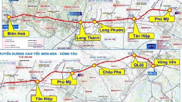 Xin chuyển cao tốc Biên Hòa-Vũng Tàu sang đầu tư công